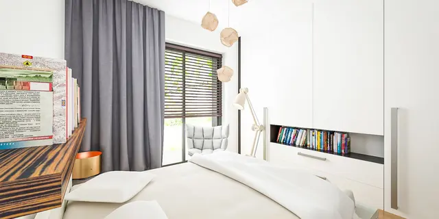 gotowy projekt domu Z428 st – aranżacja wnętrz, Wariant ze stropem Teriva oraz więźbą tradycyjną