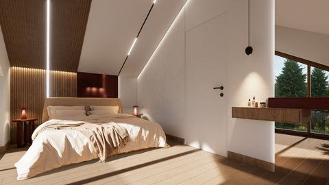 gotowy projekt domu Z523 D – aranżacja wnętrz, Mały dom z poddaszem w stylu nowoczesna stodoła z dużym przeszkleniem i tarasem