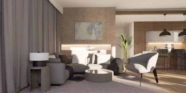 gotowy projekt domu Zx214 + – aranżacja wnętrz, Powiększony wariant domu z płaskim dachem i garażem dwustanowiskowym.