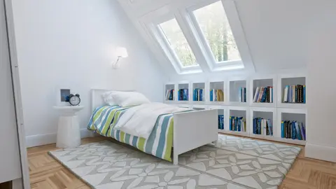 gotowy projekt domu Z226 D EcoDom – aranżacja wnętrz, Wygodny, kompaktowy dom z poddaszem użytkowym, nowoczesną lukarną.