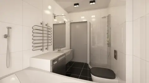 gotowy projekt domu Z241 D EcoDom – aranżacja wnętrz, Dom parterowy z dachem dwuspadowym. Tani w budowie i eksploatacji.