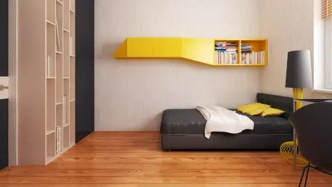 gotowy projekt domu Z7 P OPTIMUS – aranżacja wnętrz, Wariant z poddaszem w technologii drewnianej prefabrykowanej "Domy Przyszłości"