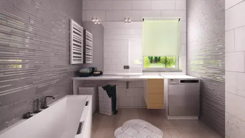 gotowy projekt domu Z349 B sm – aranżacja wnętrz, Dom parterowy ze stropem żelbetowym oraz dużą i jasną strefą dzienną