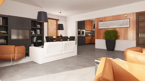 gotowy projekt domu Z114 GL2 – aranżacja wnętrz, z garażem dwustanowiskowym