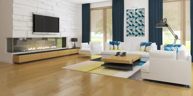 gotowy projekt domu Zx35 GL – aranżacja wnętrz, Nowoczesny dom z dużym, jasnym salonem i garażem jednostanowiskowym.