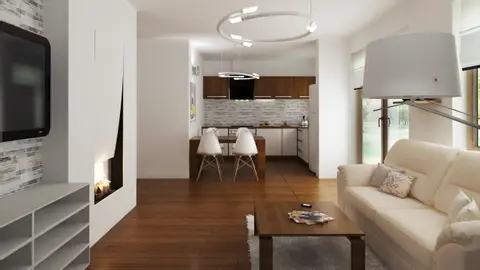 home project Z60 – interior arrangement, Mały, zgrabny i tani w budowie dom z werandą. Sprawdzi się również jako letniskowy.