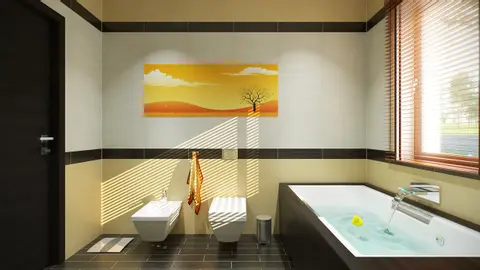 home project Zx102 – interior arrangement, Nowoczesny dom parterowy z garażem dwustanowiskowym.