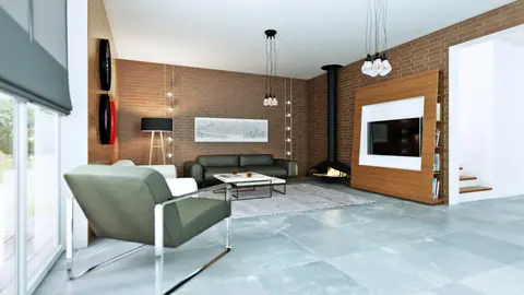 home project Z283 – interior arrangement, Wygodny i funkcjonalny dom w tradycyjnym stylu z przestronną strefą dzienną.