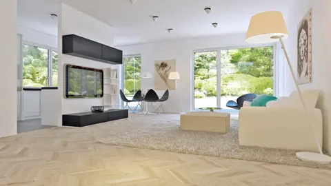 home project Z295 – interior arrangement, Zgrabny dom o nowoczesnym wyglądzie z dachem kopertowym, także na wąską działkę.