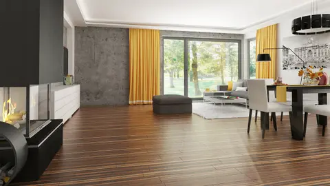 home project Zx103 – interior arrangement, Nowoczesny dom z płaskim dachem,czterema sypialniami i garażem dwustanowiskowym.