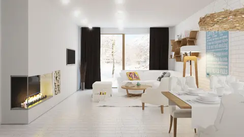 gotowy projekt domu Z131 – aranżacja wnętrz, Wygodny parterowy dom z garażem oraz opcją adaptacji poddasza na użytkowe.