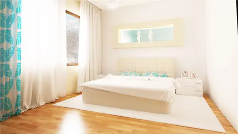 gotowy projekt domu Z131 – aranżacja wnętrz, Wygodny parterowy dom z garażem oraz opcją adaptacji poddasza na użytkowe.