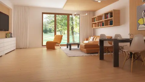 home project Z69 – interior arrangement, Wygodny, parterowy dom z 3 sypialniami, przestronnym salonem i zadaszonym tarasem.