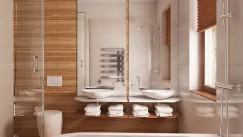 home project Z69 – interior arrangement, Wygodny, parterowy dom z 3 sypialniami, przestronnym salonem i zadaszonym tarasem.