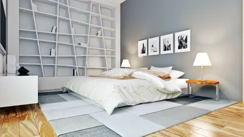 gotowy projekt domu Zx105 – aranżacja wnętrz, Parterowy dom w stylu modern z obszernymi, jasnymi wnętrzami na planie kwadratu