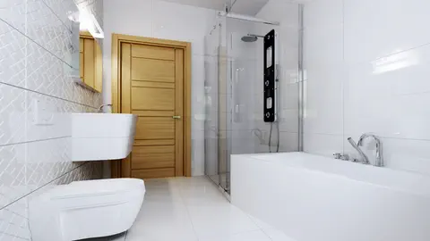 gotowy projekt domu Zx105 – aranżacja wnętrz, Parterowy dom w stylu modern z obszernymi, jasnymi wnętrzami na planie kwadratu