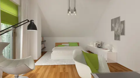 home project Z269 – interior arrangement, Kompaktowy dom z poddaszem i garazem w bryle, 4 sypialnie i dodatkowy pokój na parterze