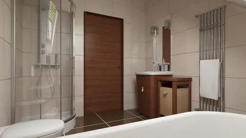 home project Z269 – interior arrangement, Kompaktowy dom z poddaszem i garazem w bryle, 4 sypialnie i dodatkowy pokój na parterze