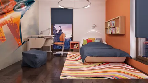 home project Zx45 – interior arrangement, Nowoczesny dom piętrowy z garażem od frontu o przestronnym i wygodnym wnętrzu.