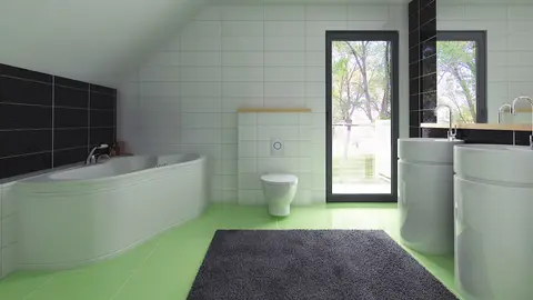 home project Z174 – interior arrangement, Dom z poddaszem użytkowym na bardzo wąską działkę 