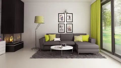 home project Z174 – interior arrangement, Dom z poddaszem użytkowym na bardzo wąską działkę 