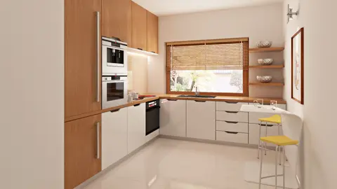 home project Zb4 sp prawy – interior arrangement, wersja ze stropem płytowym; zmieniono układ luksferów na ścianie bocznej