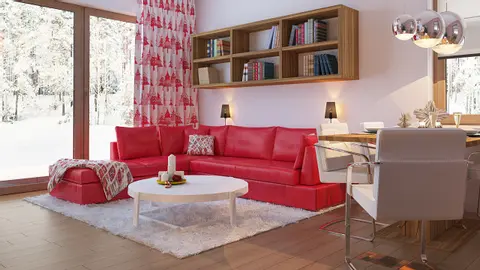 home project Z253 – interior arrangement, Parterowy dom z dwuspadowym dachem, tani w budowie i eksploatacji.