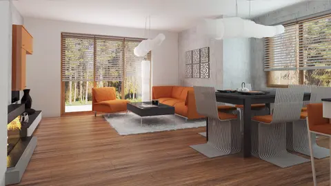 home project Z178 a – interior arrangement, Wersja z dodatkowym pokojem na parterze i nowoczesnymi elewacjami.