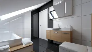 gotowy projekt domu Z75 – aranżacja wnętrz, Prosty w budowie dom z dwuspadowym dachem także na mniejszą działkę.