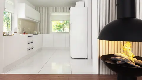 home project Z251 GL2 – interior arrangement, wariant z garażem 2-stanowiskowym. 