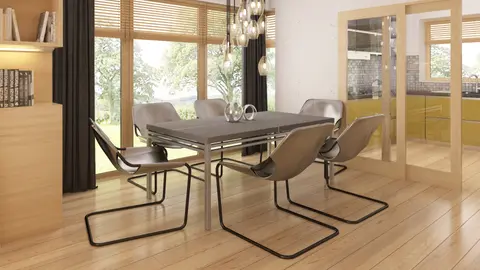 home project Z200 BG – interior arrangement, Wariant projektu bez garażu i ze zmienionym układem pomieszczeń