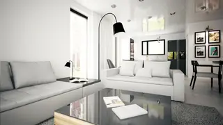 home project Z230 – interior arrangement, Funkcjonalny parterowy dom z możliwością adaptacji poddasza. 