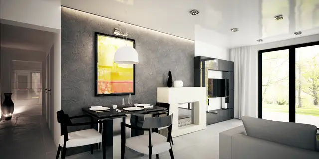 gotowy projekt domu Z230 – aranżacja wnętrz, Funkcjonalny parterowy dom z możliwością adaptacji poddasza.