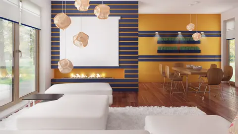 home project Z304 – interior arrangement, Optymalny, tani w budowie z dachem dwuspadowym projekt domu. 