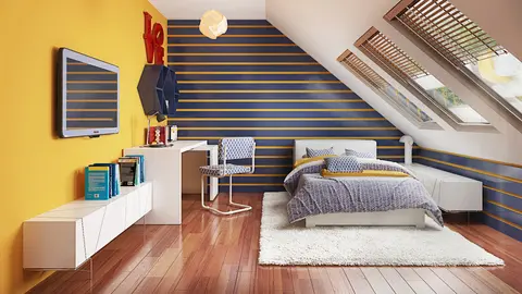 home project Z304 – interior arrangement, Optymalny, tani w budowie z dachem dwuspadowym projekt domu. 
