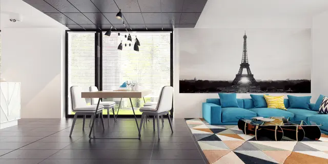 gotowy projekt domu Z306 – aranżacja wnętrz, Przestronny dom z poddaszem użytkowym, garażem 2-stanowiskowym oraz lukarną