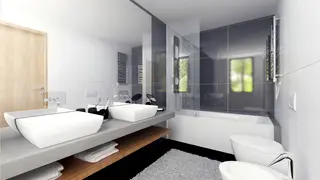 home project Z306 – interior arrangement, Dom z poddaszem użytkowym i 2-stanowiskowym garażem