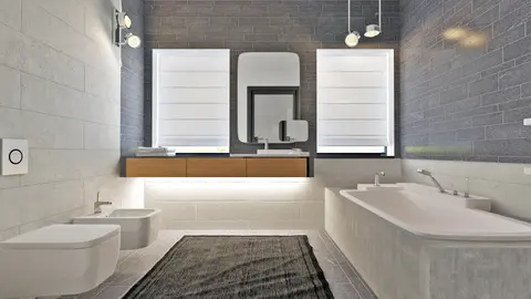 home project Zx63 A – interior arrangement, Piętrowy, nowoczesny dom z płaskim dachem i z garażem jednostanowiskowym.