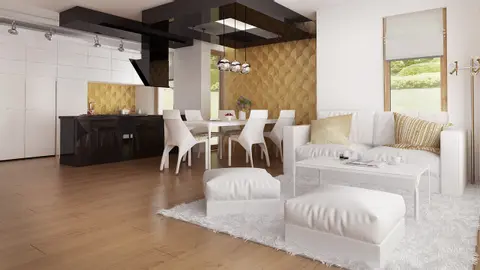 gotowy projekt domu Zx116 – aranżacja wnętrz, Komfortowy dom parterowy w nowoczesnym stylu 