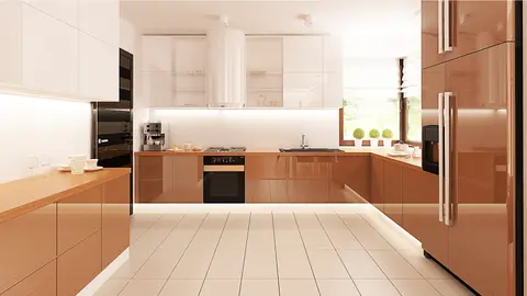 home project Z281 stu – interior arrangement, wariant ze stropem betonowym