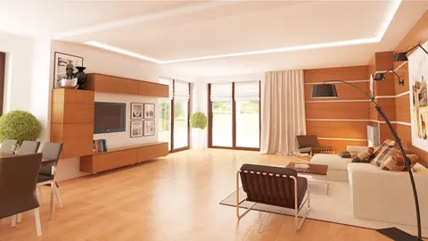 home project Z281 stu – interior arrangement, wariant ze stropem betonowym