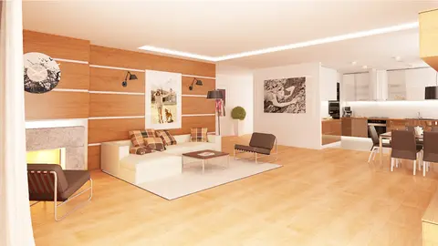 home project Z281 stu – interior arrangement, wariant ze stropem betonowym