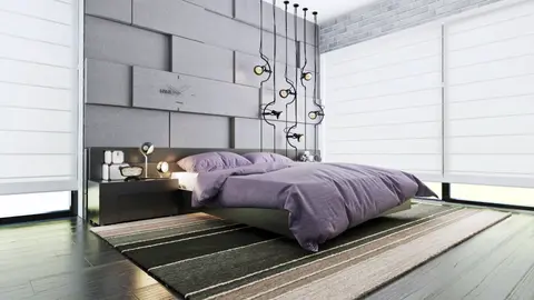 home project Zx63 B – interior arrangement, Nowoczesny dom z dachem kopertowym