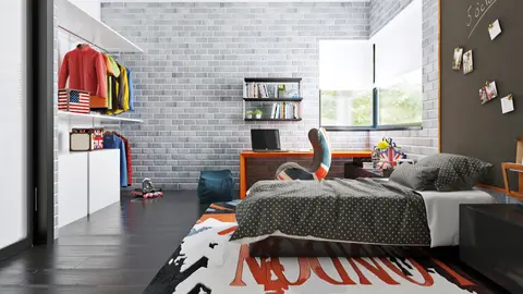 home project Zx63 B – interior arrangement, Nowoczesny dom z dachem kopertowym