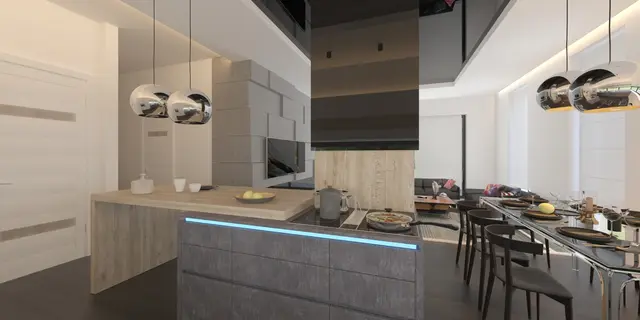 gotowy projekt domu Zx56 – aranżacja wnętrz, Parterowy dom o prostym wyróżniającym się kształcie.