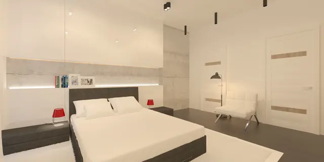 gotowy projekt domu Zx56 – aranżacja wnętrz, Parterowy dom o prostym wyróżniającym się kształcie.