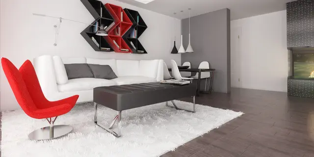 gotowy projekt domu Zx117 – aranżacja wnętrz, Nowoczesny parterowy dom z otwartym garażem o pow. użytkowej 100m2