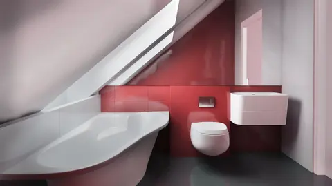 gotowy projekt domu Z215 A – aranżacja wnętrz, Nowoczesny dom typu stodoła z dachem 2-spadowym, garażem i dużymi przeszkleniami