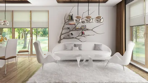 home project Z67 A – interior arrangement, Parterowy dom z pięcioma pokojami