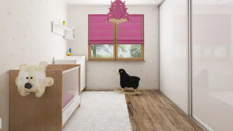 home project Z67 A – interior arrangement, Parterowy dom z pięcioma pokojami